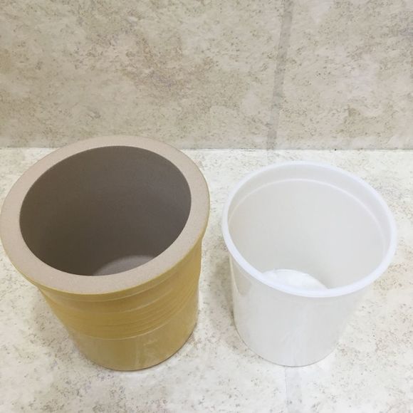 NEW IN BOX PAMPERED CHEF STONEWARE CROCK WITH INSERT IN YELLOW - Picture 3 of 7